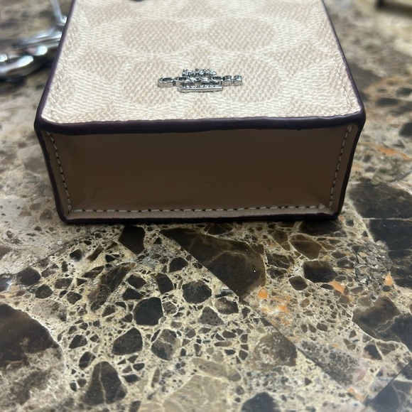 Coach Tan Mini Bag. Keychain/Purse Charm. - Picture 5 of 11